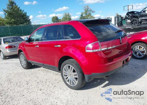 2010 Lincoln Mkx z USA, uszkodzony, nr VIN 2LMDJ8JC3ABJ26472